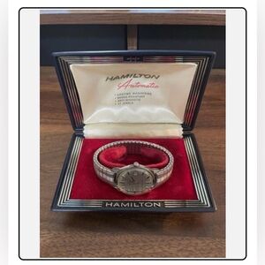 Vintage Hamilton Dateline A580 1967 Automatic Watch With Clamshell Box